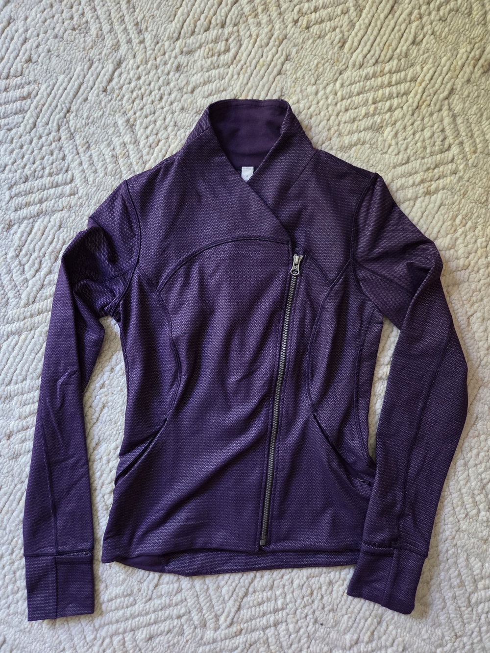 lululemon athletica Deep Purple Asymmetrical Zip Precision Jacket